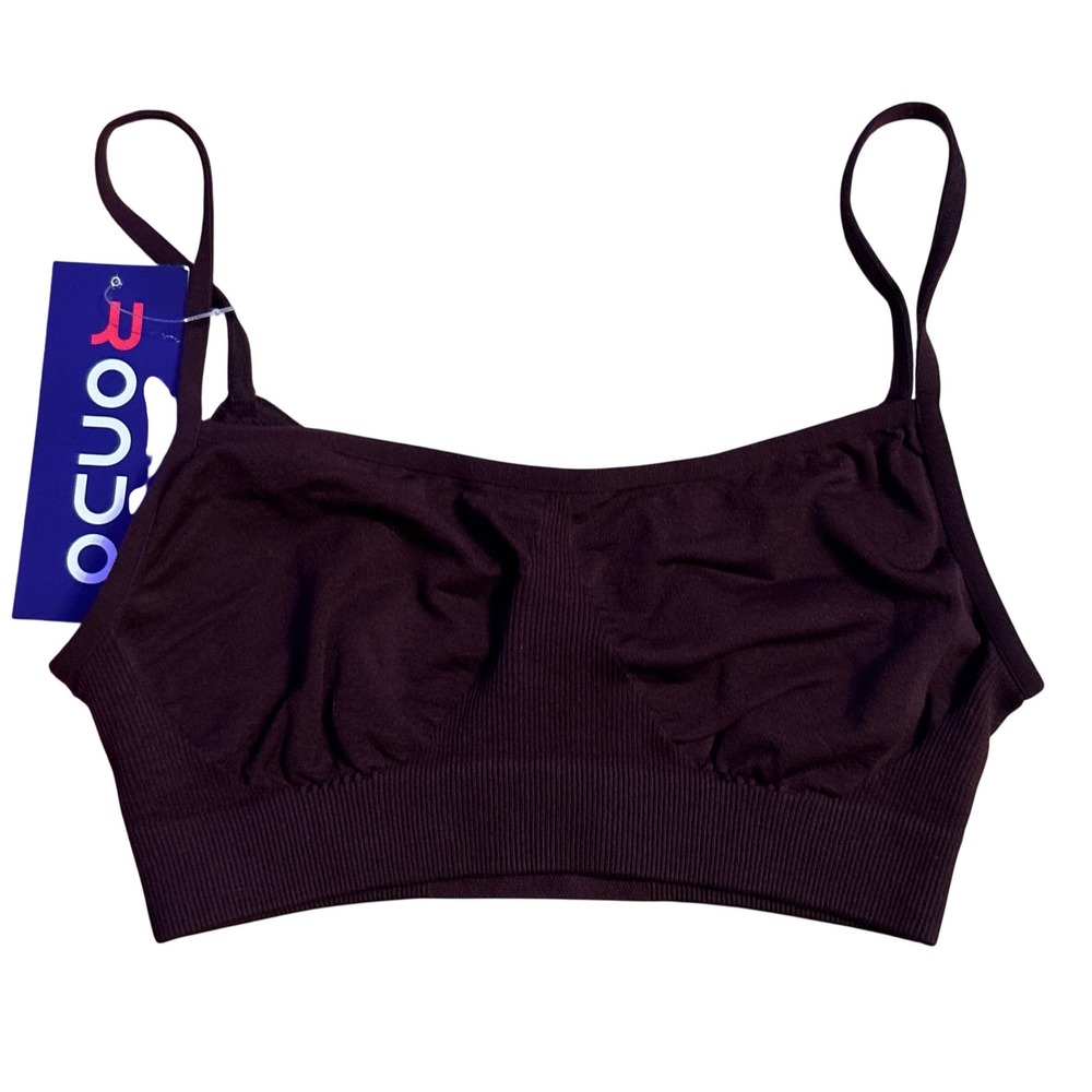 NEW Rondo Women's Marsala Seamless Yoga Bralette Sports Bra S/M
